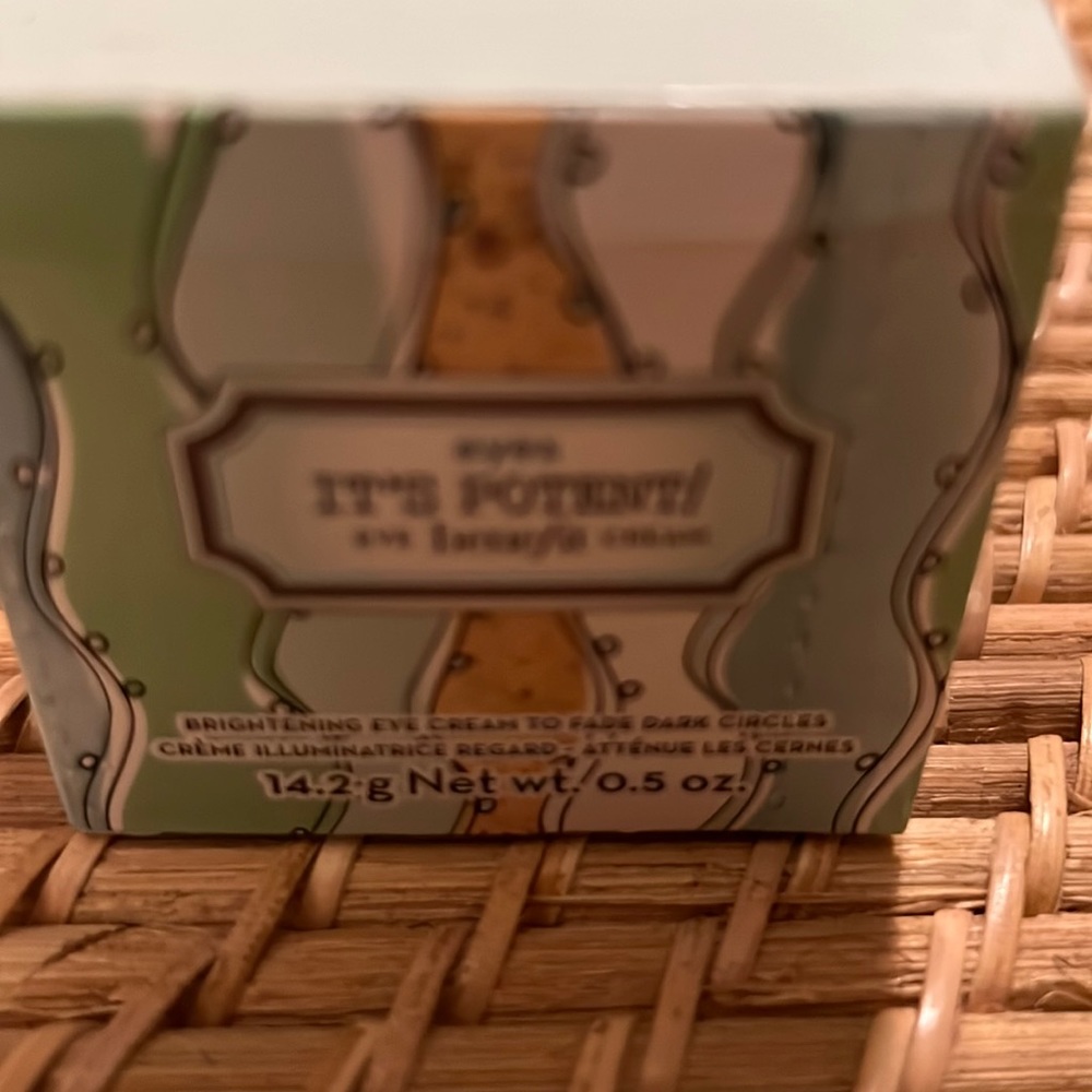 Benefit Its Potent Brightening Eye Cream Jar .5oz Skincare Beauty
